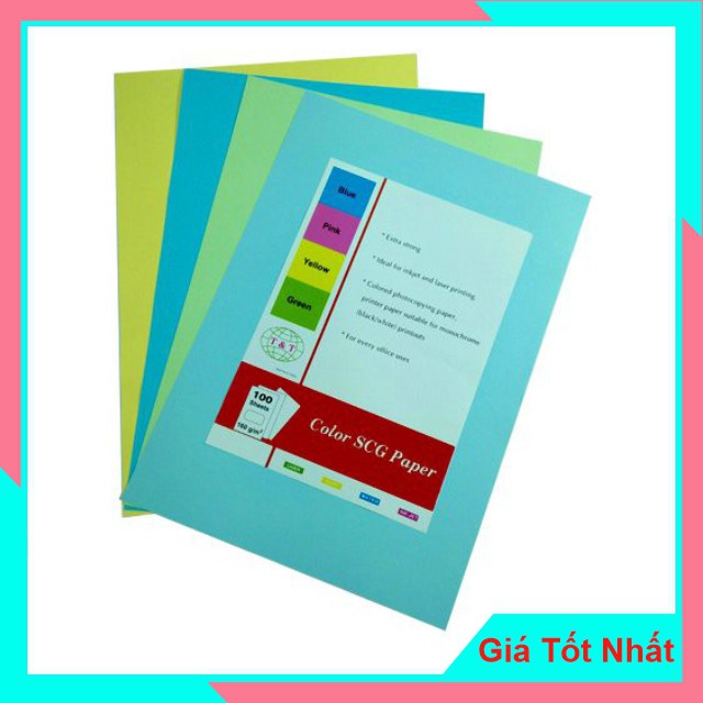 Bìa Màu Ngoại A3 T&amp;T - Bìa Dày, Giấy Đẹp, Láng, Mịn