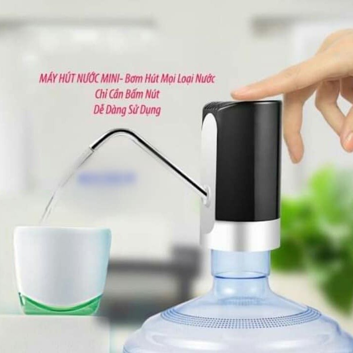 Máy hút nước tự động từ bình nước chạy pin sạc 💝 Freeship 💝 Máy lọc nước mini từ bình, Vòi bơm nước điện tử tự động có