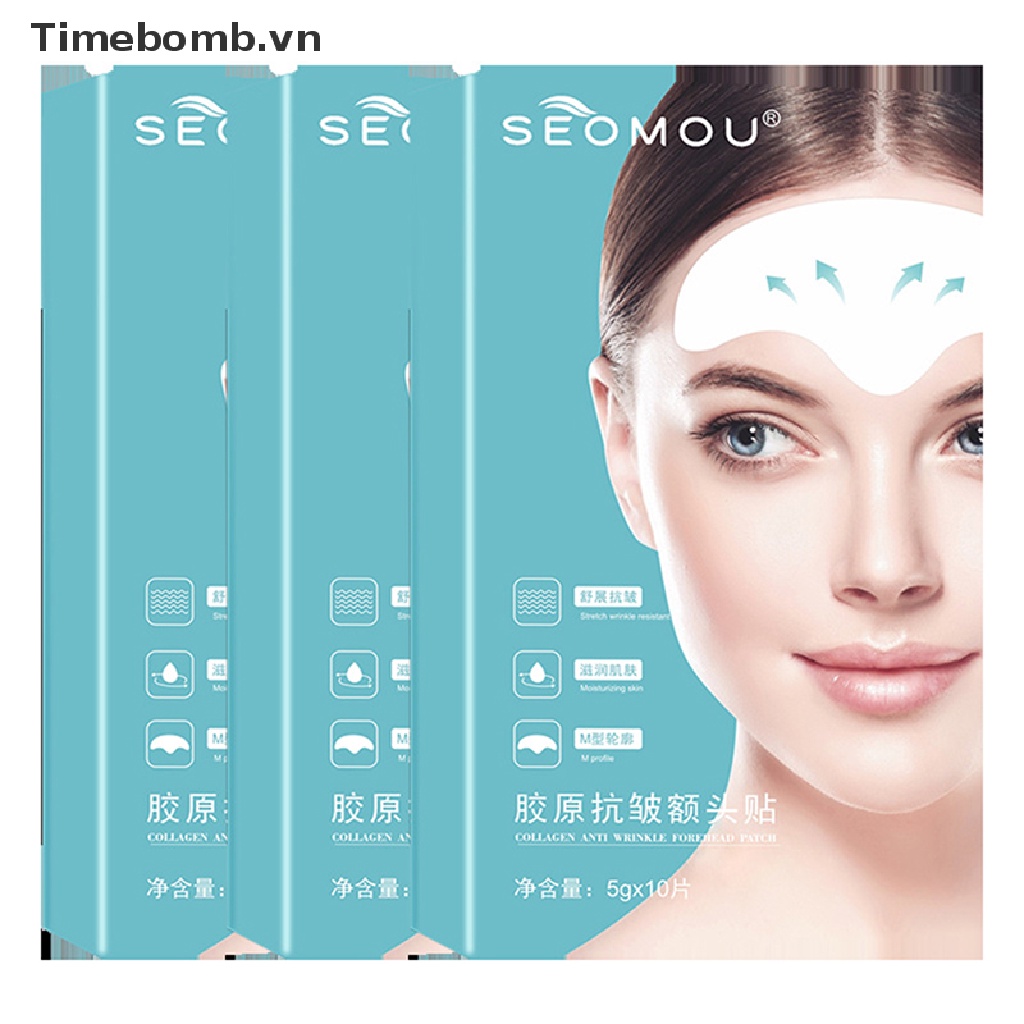 Hộp 10 Miếng Dán Trán Dưỡng Ẩm Cải Thiện Nếp Nhăn