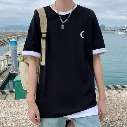 Áo thun tay ngắn thời trang phong cách Hàn Quốc năng động dành cho nam size M-5XL