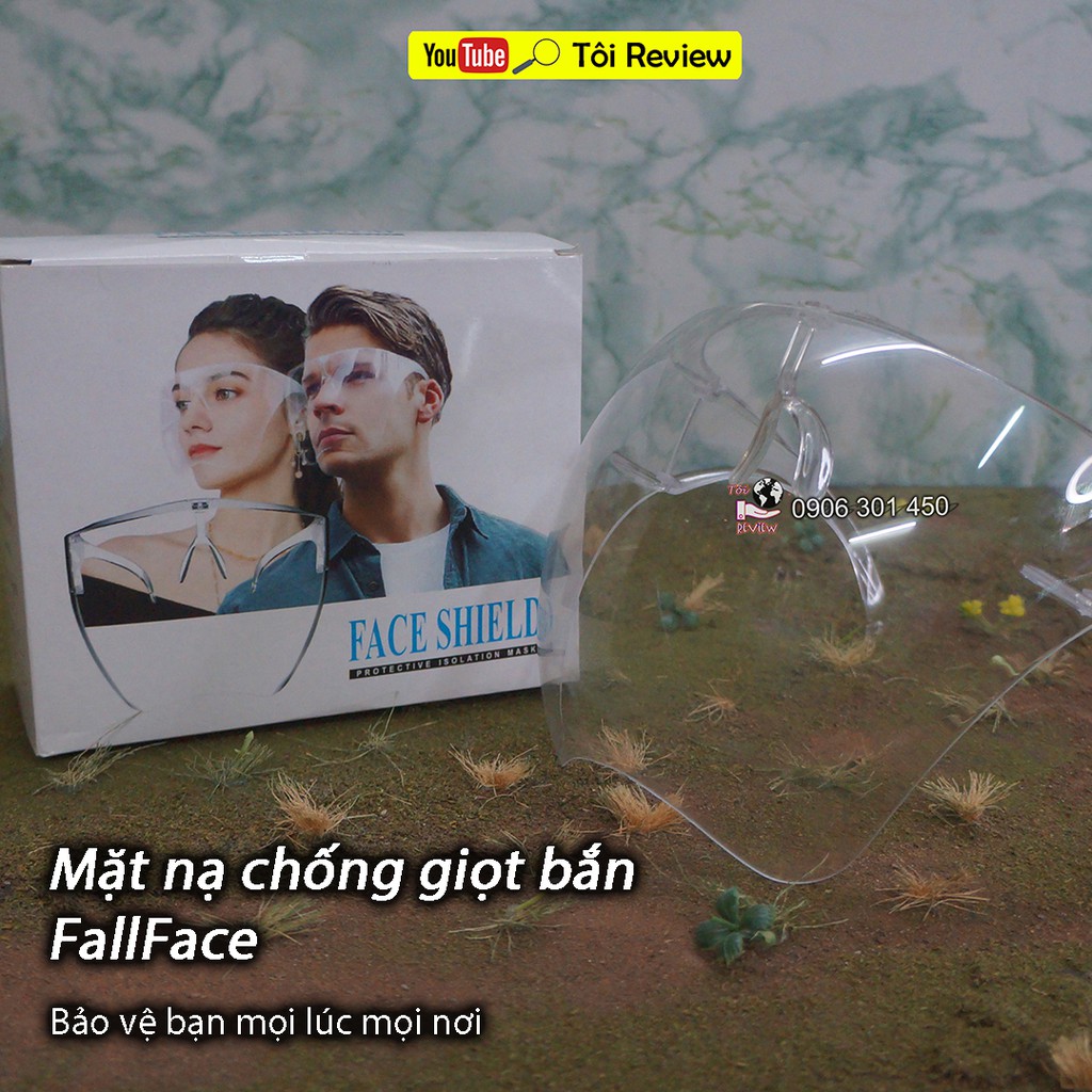 Đánh giá Mặt nạ nhựa cứng fullface chống dịch, chống giọt bắn, bụi khói, bảo vệ bạn toàn diện. Thời trang dễ dàng lắp đặ