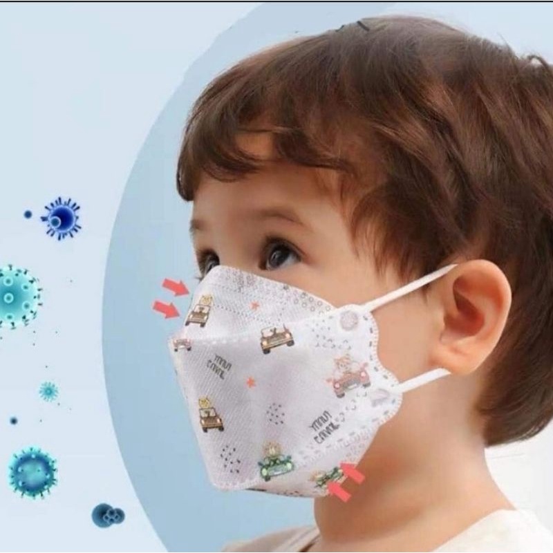 10 chiếc Khẩu Trang KF94 Hàn Quốc Trẻ Em (4-12 tuổi)
