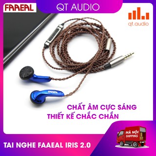 Tai nghe earbud Faaeal iris 2.0, âm thanh cực sáng, dây siêu đẹp