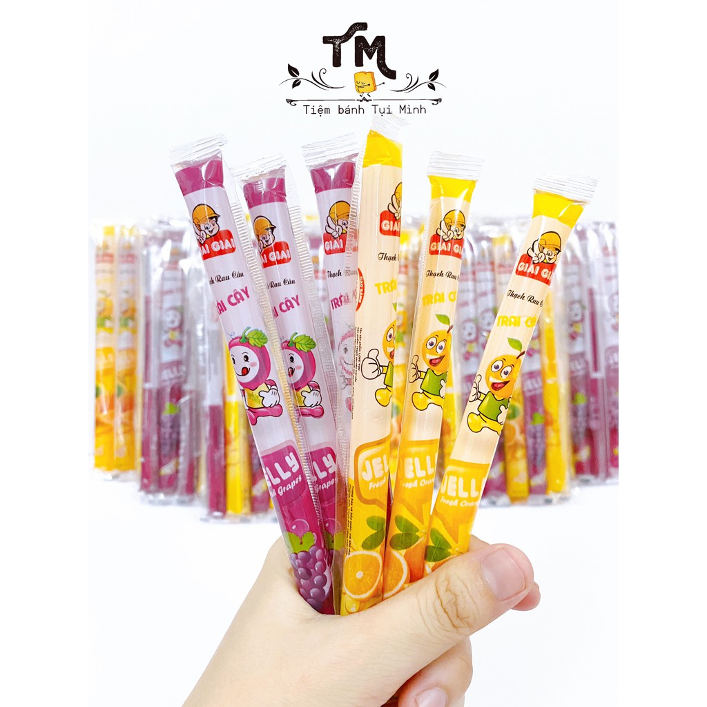 Thạch rau câu trái cây Giai Giai ( túi 6 que)
