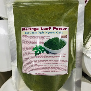 100g bột chùm ngây sấy lạnh, cam kết nguyên chất, nhà làm