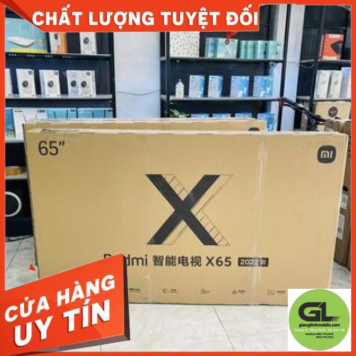 Tivi xiaomi X65 2022 (R3GB+32GB)/120hz(KÈM QUÀ) - BẢO HÀNH ĐỔI MỚI LÊN ĐẾN 15 THÁNG