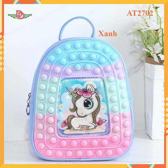 Balo cho bé đi học -balo popit cao cấp-at2701
