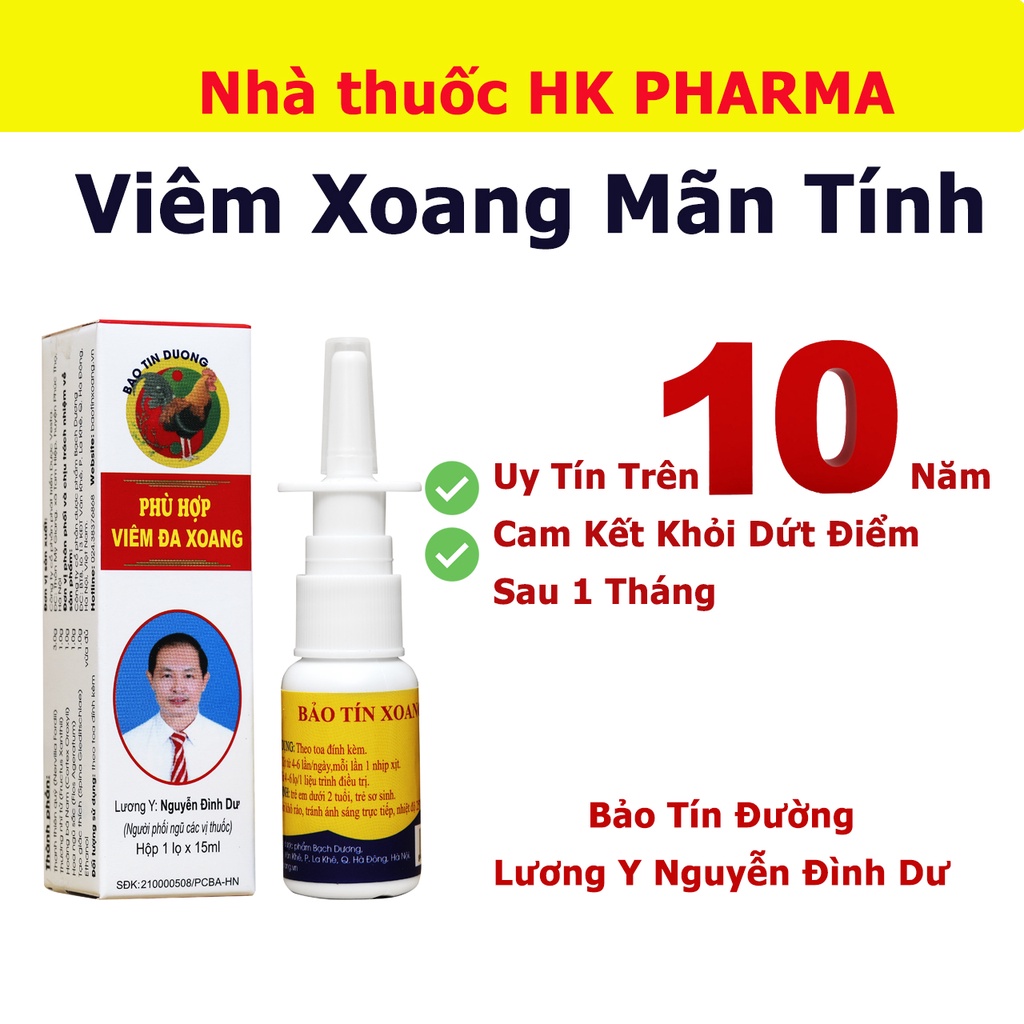 Xịt mũi Bảo Tín Xoang lọ 15ml