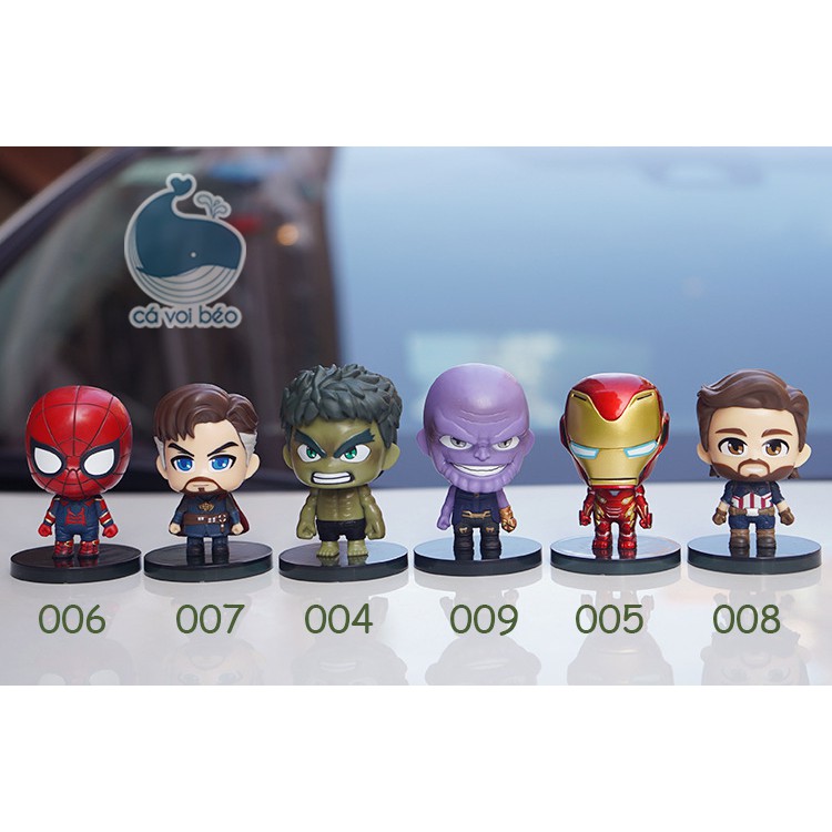 [SALE GIÁ XƯỞNG] [Bán lẻ + Bộ] Mô hình Avengers Avenger Marvel Người nhện Spiderman Doctor Strange  Ironman Captain