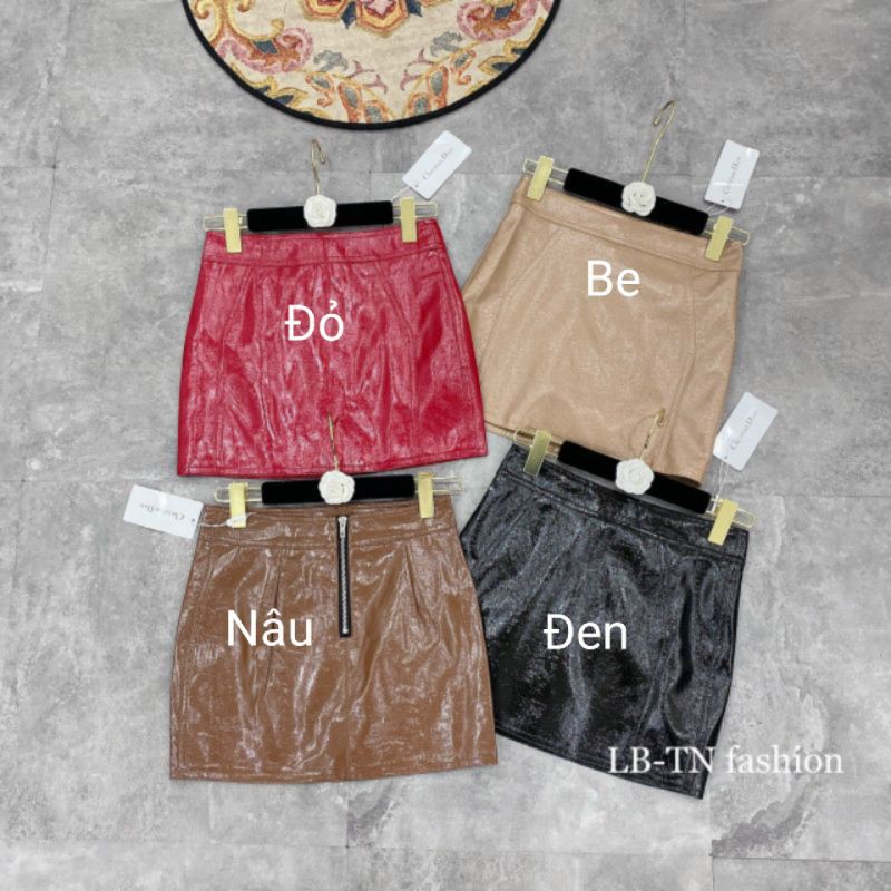 Chân váy da khóa sau hàng QCL1 | BigBuy360 - bigbuy360.vn