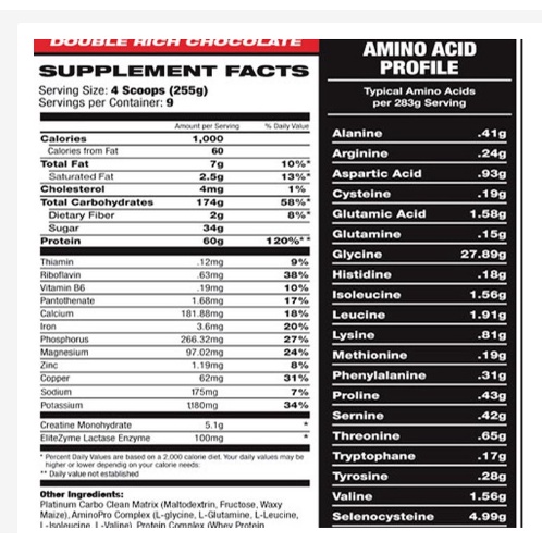 [Chính hãng]  Sữa Dinh Dưỡng Hỗ Trợ Tăng Cân Tăng Cơ -Elite Labs Usa Mass Muscle Gainer