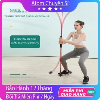 Gậy Tập Gym Đa Năng Dụng Cụ Fitness Tập Thể Dục, Thanh Rung Đàn Hồi Tập Gym Đa Năng Làm Gọn Cơ Thể Săn Chắc Các Cơ