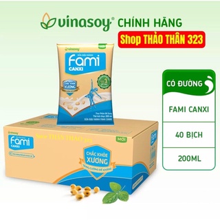 Sữa đậu nành fami canxi có đường / ít đường
