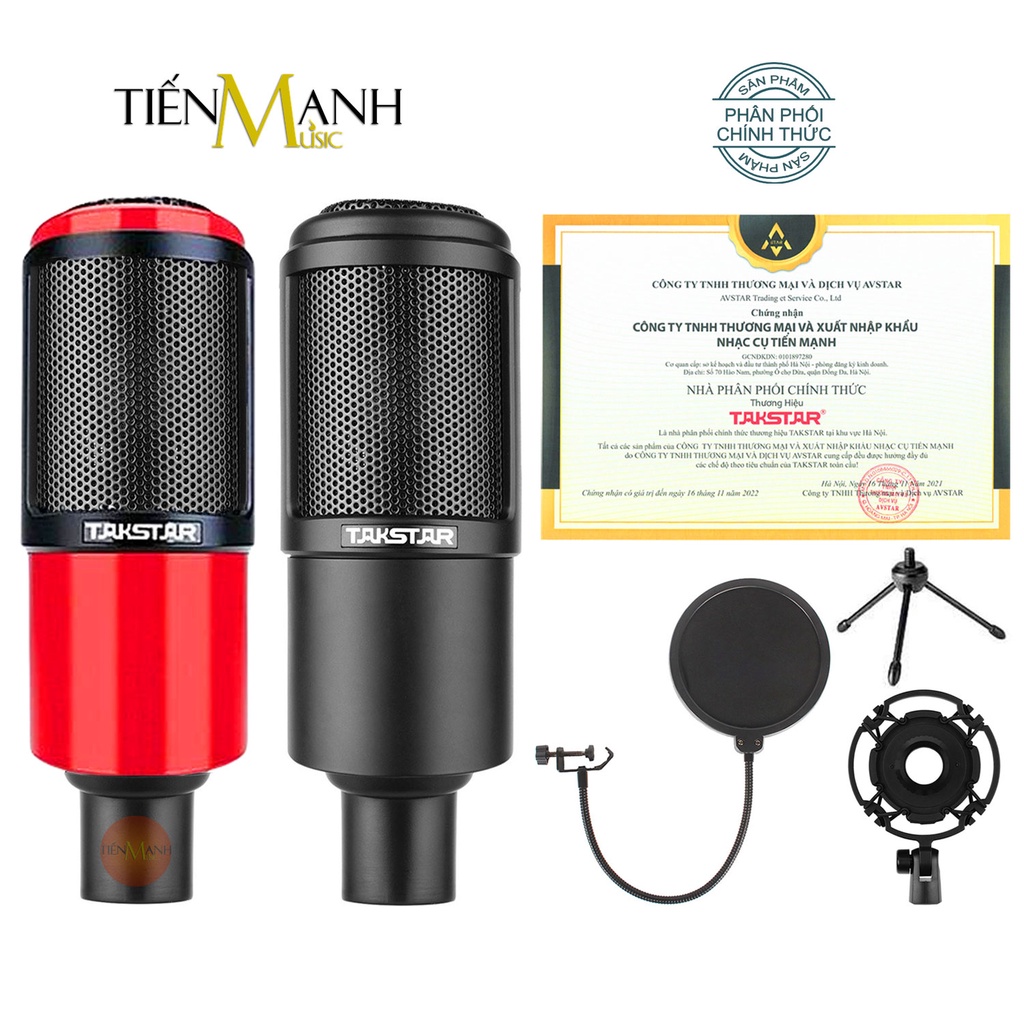 [Tặng Màng Lọc, Chính Hãng] Micro Takstar PC-K320 Mic Thu Âm Livestream Phòng Thu Studio PC K320 Microphone PCK320