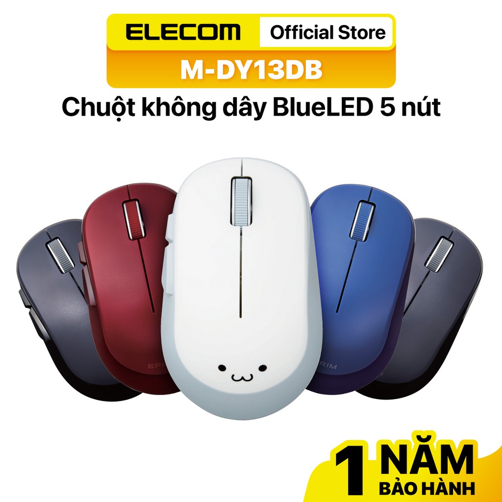 Chuột không dây Blue Led ELECOM M-DY13DB chính hãng - Bảo hành 12 tháng