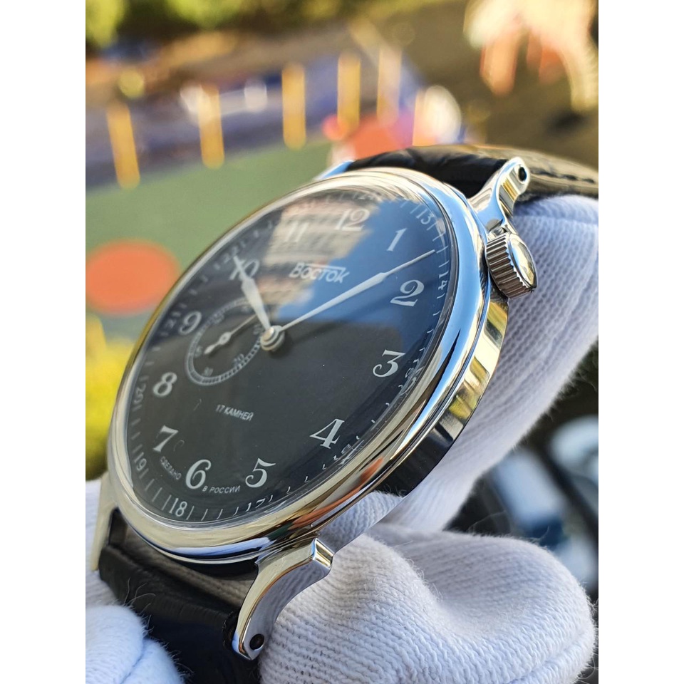 Đồng hồ Nga Vostok 581884. Đồng hồ nam Vostok máy cơ lên giây, size mặt 38, size dây 18