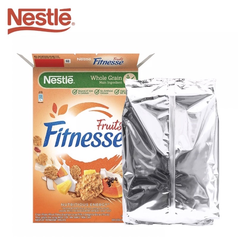 Bánh/ngũ cốc ăn sáng Nestlé Fitnesse Fruits  - Hộp 450g