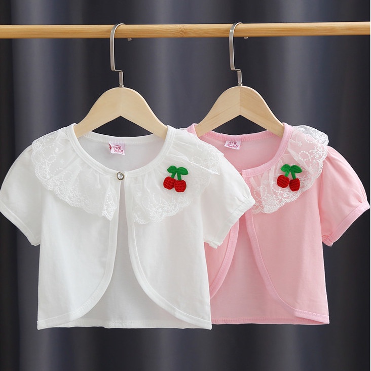 Áo Khoác Chống Nắng Tay Dài Thoáng Khí Thời Trang Cho Bé Gái