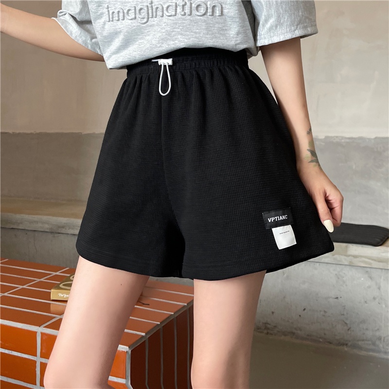 SUXI Quần short thể thao màu trơn ống rộng nhiều màu sắc thời trang mùa hè mới cho nữ