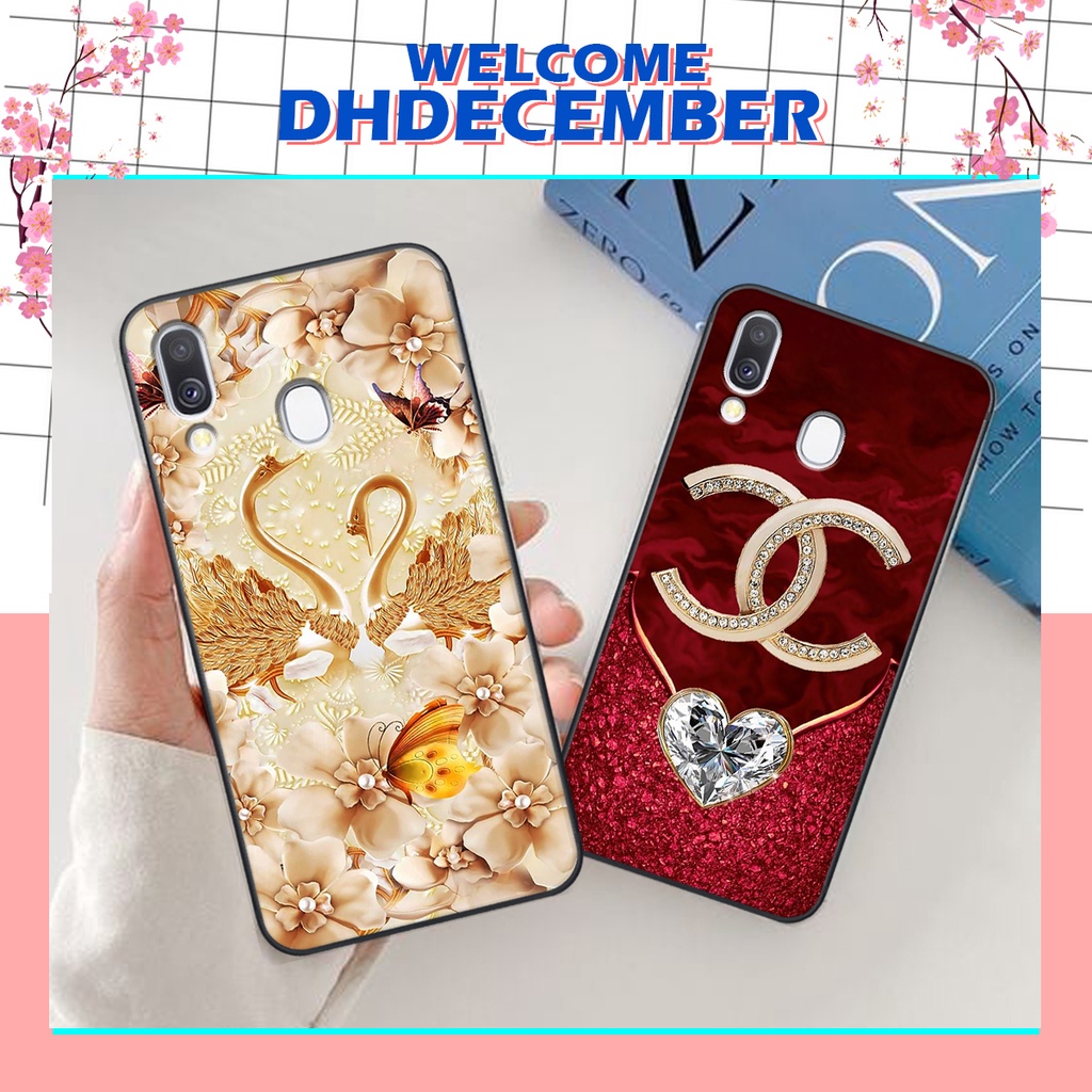 Ốp lưng Samsung A40 in hình hoa xinh xắn, hiện đại , thời trang ,phong cách