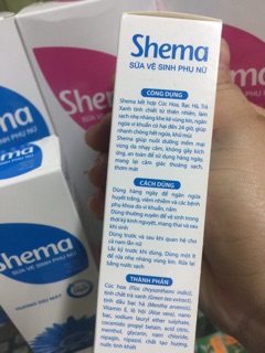 Dung dịch vệ sinh phụ nữ SHEMA ( mẫu cũ date 03/2021)