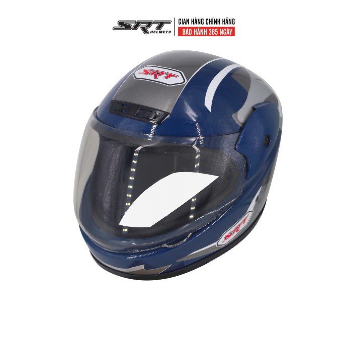 Mũ Bảo hiểm Fullface SRT - A541 Tem ADS - Màu đỏ đô (BẢO HÀNH 12 THÁNG)