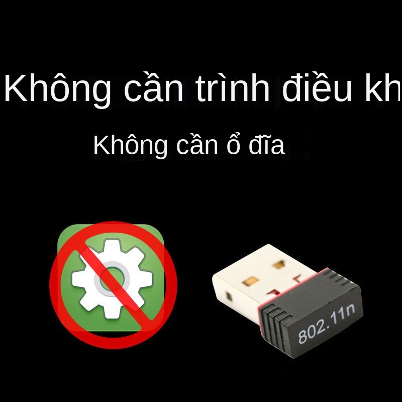 Máy tính để bàn card mạng không dây USB Tín hiệu mạng máy tính ổ đĩa miễn phí bộ thu wifi máy tính để bàn tại nhà | BigBuy360 - bigbuy360.vn