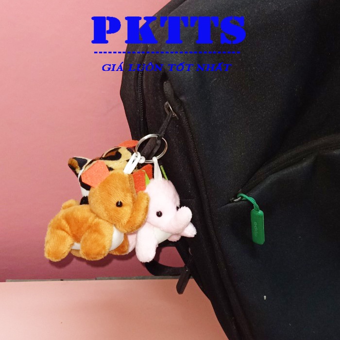 Móc Khoá, Móc Treo Balo Thú Bông Chú Voi Con Ngộ Nghĩnh, Dễ Thương, Cute.