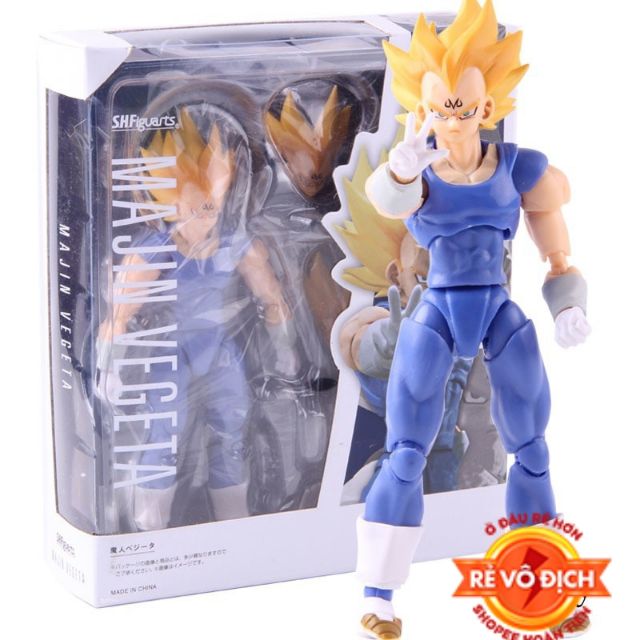 [Xả hàng tăng doanh sô-Hàng có sẵn] Mô hình khớp cử động  Vegeta Majin Shf Dragon Ball Super thần cao 15cm