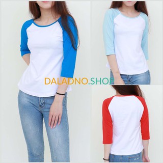 Z_28 I Áo thun Raglan tay lửng COTTON cao cấp đủ size 26 màu - Daladno