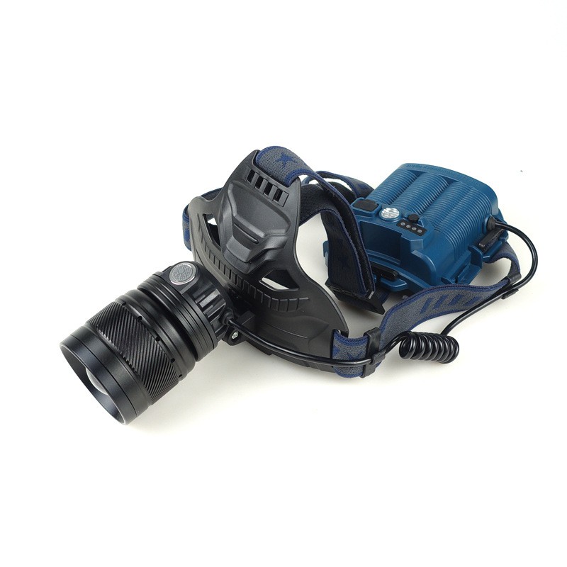 Đèn Pin đội đầu siêu sáng hàng khủng Ultra fire P50 Zoom 2, led 20w cực mạnh, 3 pin cực khỏe
