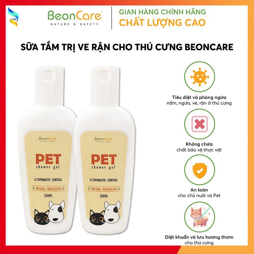 SỮA TẮM TRỊ VE RẬN CHO THÚ CƯNG VE, BỌ, NẤM, NGỨA KHIẾN THÚ CƯNG CỦA BẠN THƯỜNG HAY GÃI VÀ CÓ MÙI.