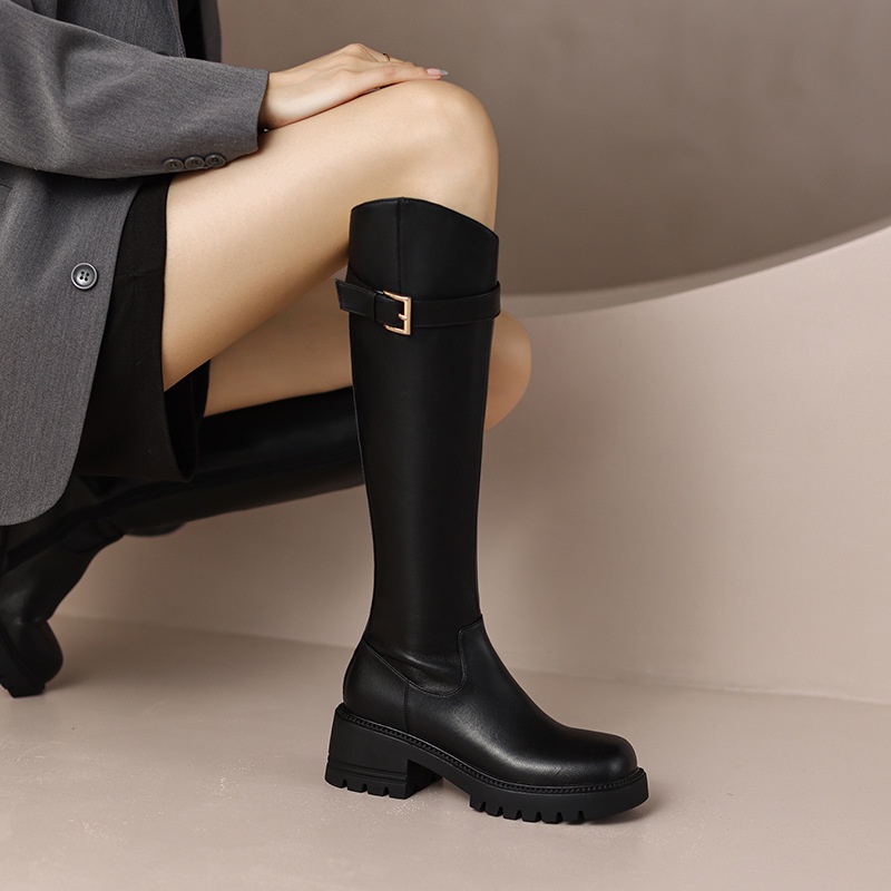 Giày Boot Đế Dày Phong Cách Thời Trang Mùa Thu Mới 2022