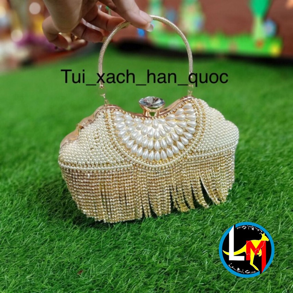 Túi Xách Nữ ❤️FREESHIP❤️ Túi Nữ Cốp Tiểu Thư Tua Rua Sang Trọng CC