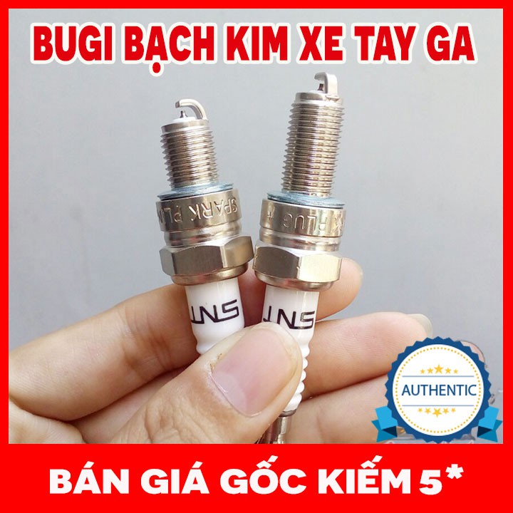 BUGI BẠCH KIM CHÂN DÀI CHO XE GA NST HÀNG TỐT PT116
