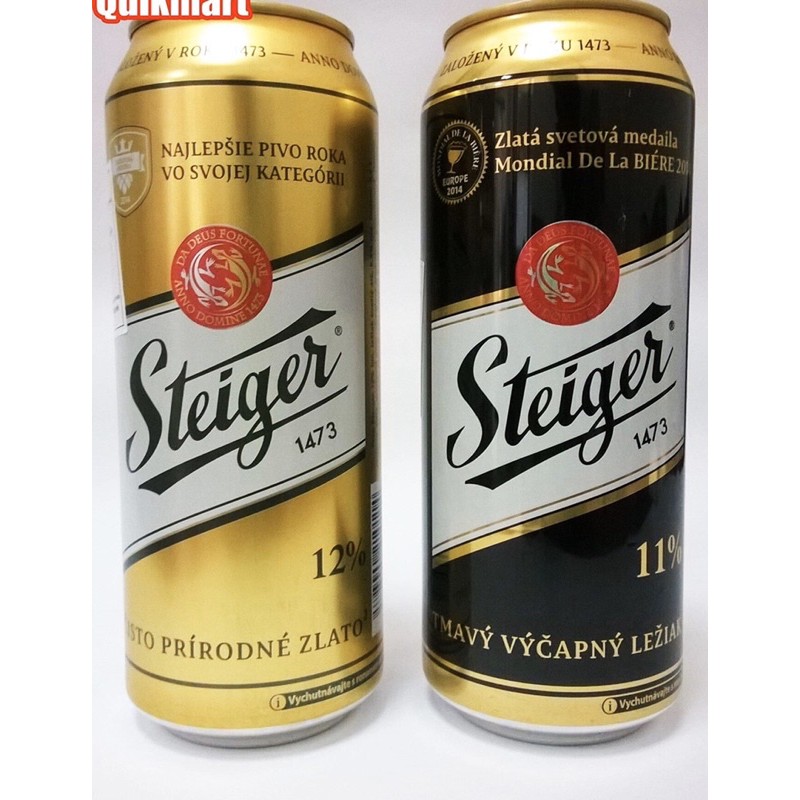 1 thùng bia steiger tiệp 24 lon 500ml hạn 2022