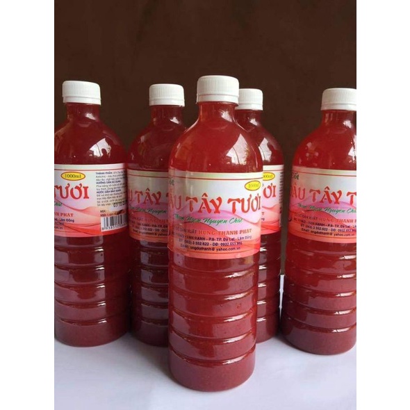 Nước cốt dâu tây chuẩn Đà Lạt loại