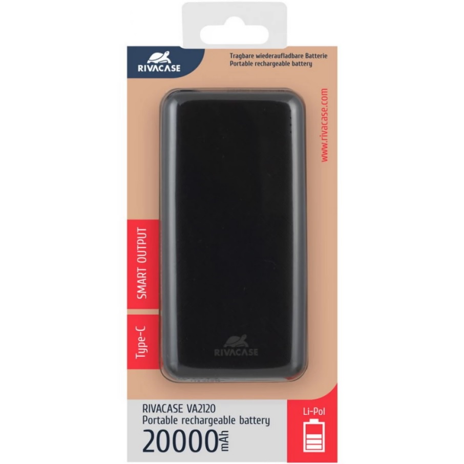 Pin Sạc Dự Phòng Rivacase VA2120 20.000mAh Quick Charge 3.0 - Hàng Chính Hãng