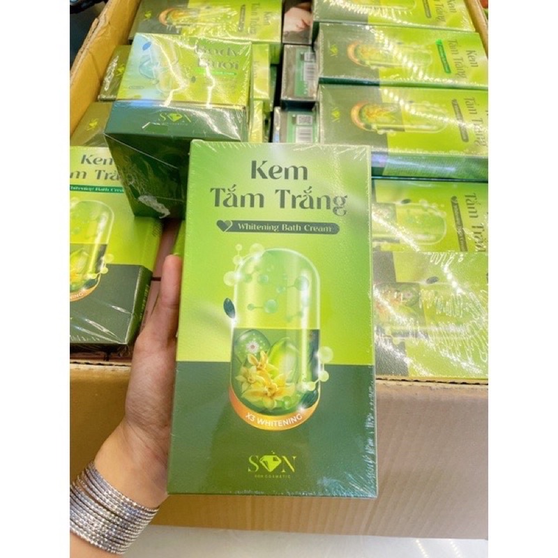 1 hộp kem body bưởi tặng 1 tắm trắng cùng loại