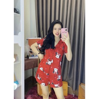 Bộ Lụa Gấm Áo Cộc Quần Đùi