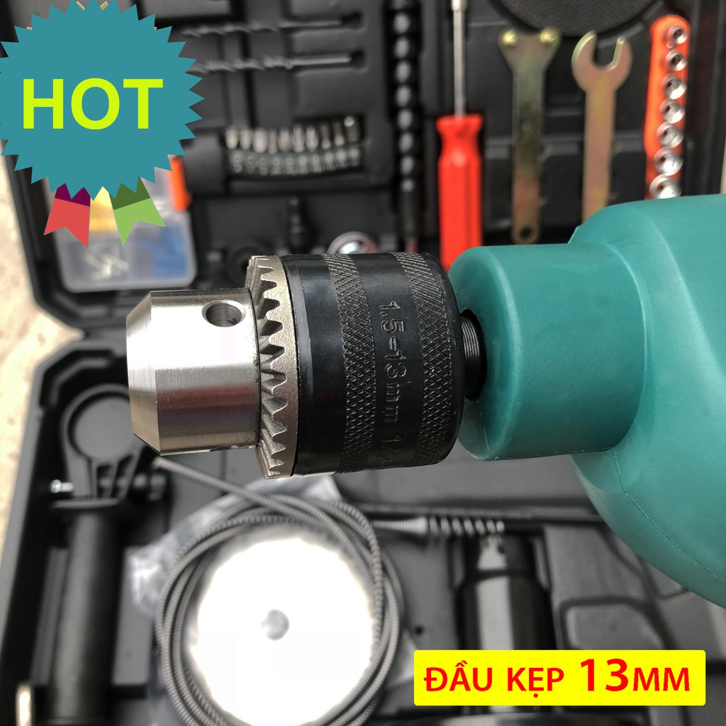 Bộ máy khoan tường 2000w. Khoan bê tông, khoan gỗ, khoan sắt, bắt vít đa năng - KHOAN BÚA