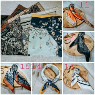 KHĂN LỤA VUÔNG SATIN 70X70 CM [CÔNG SỞ] [ VINTAGE]