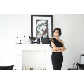 ĐẦM BÚT CHÌ LỆCH VAI, PHỐI REN