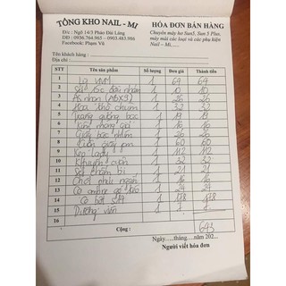 Combo phụ kiện, dụng cụ nail mi