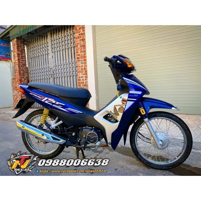 Tem 125i- Tem rời xe wave tím than