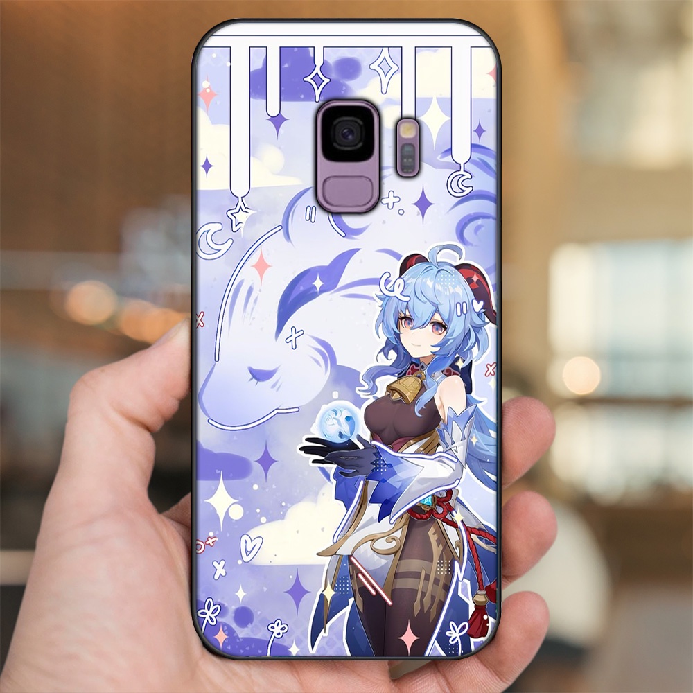 Ốp lưng Samsung S9 viền đen in hình Ganyu Genshin Impact