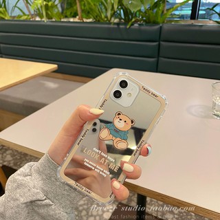 (ORDER TAOBAO) ỐP LƯNG IPHONE HÌNH GẤU TRÁNG GƯƠNG