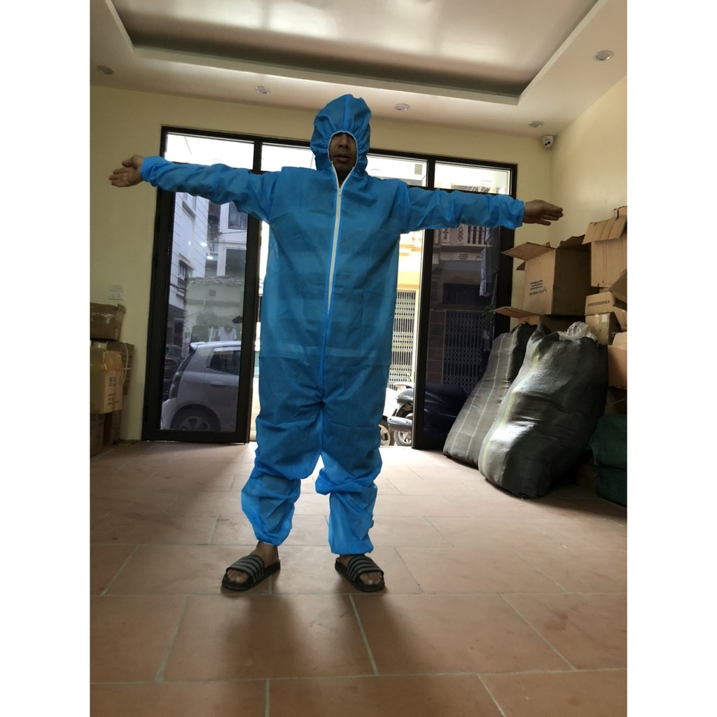 COMBO Quần áo phòng dịch 7 món, màu xanh