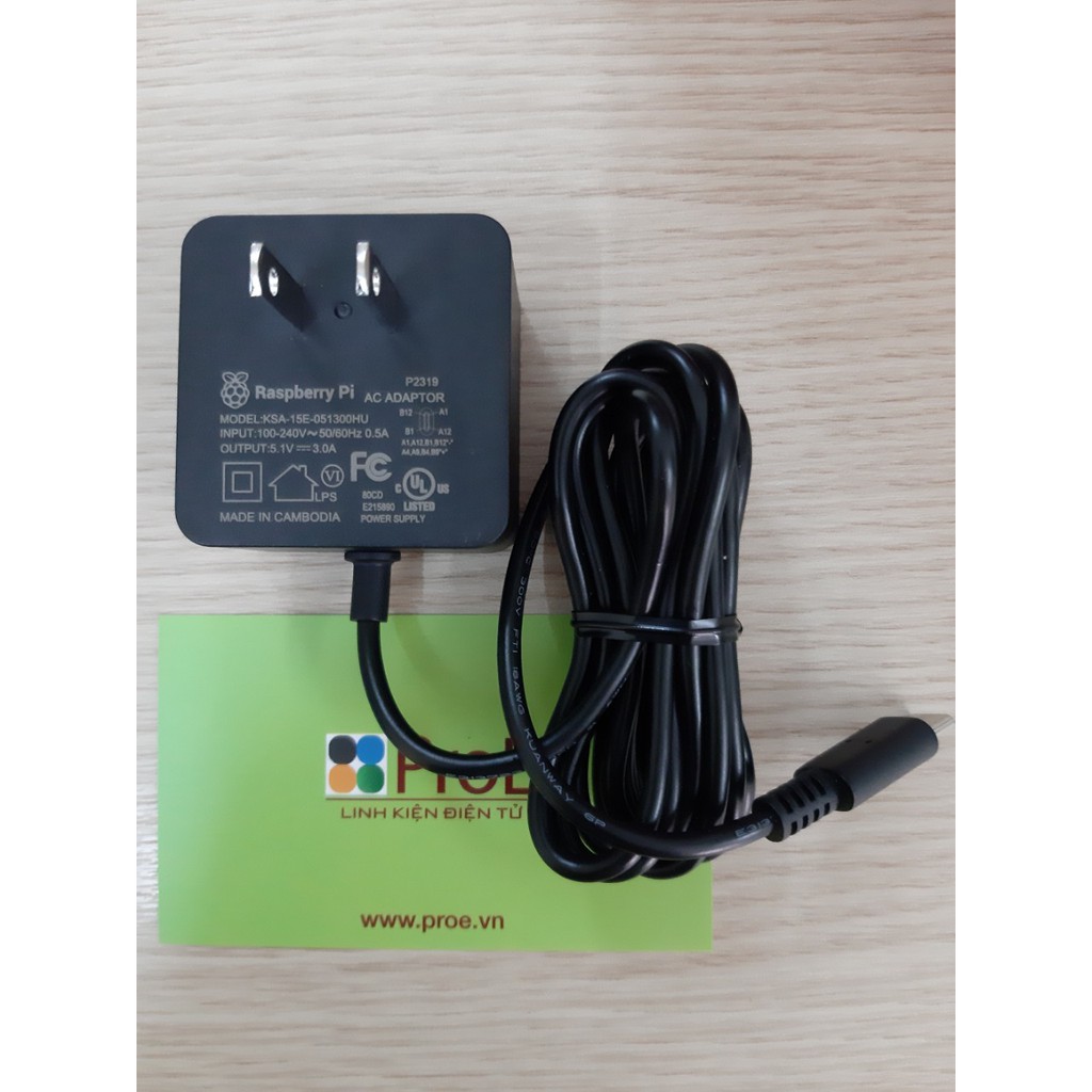 Nguồn chính hãng cho máy tính Raspberry Pi 4 | BigBuy360 - bigbuy360.vn
