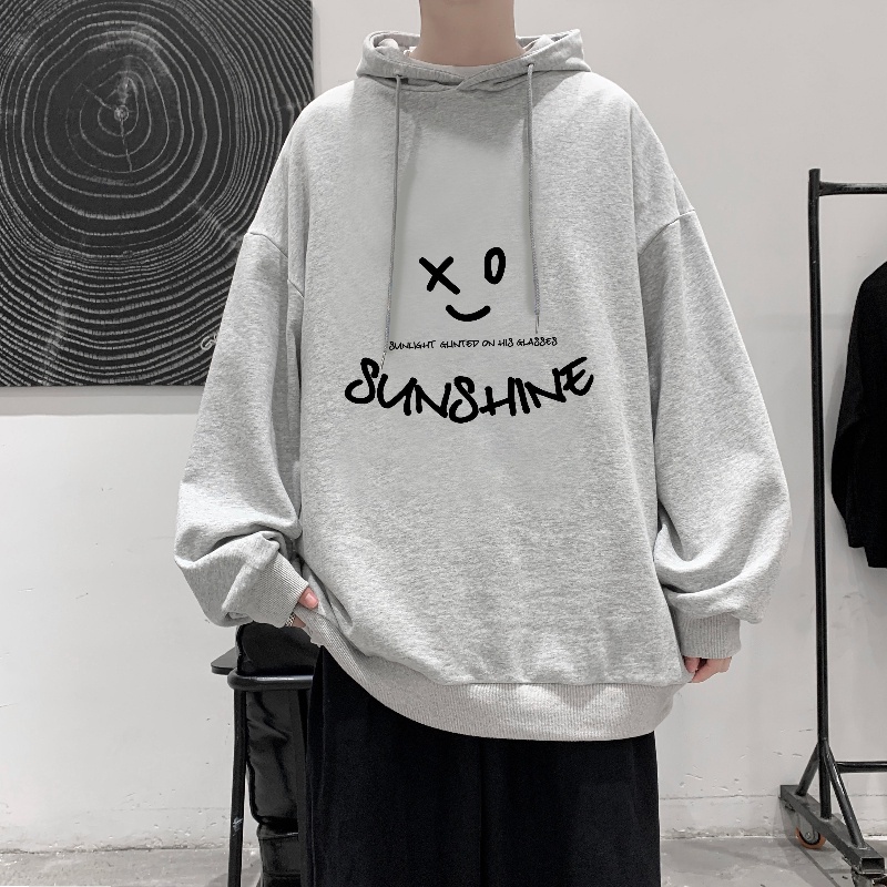 Áo hoodie IFNICEFUTURE in họa tiết hoạt hình phong cách Hồng Kông trẻ trung cho nam
